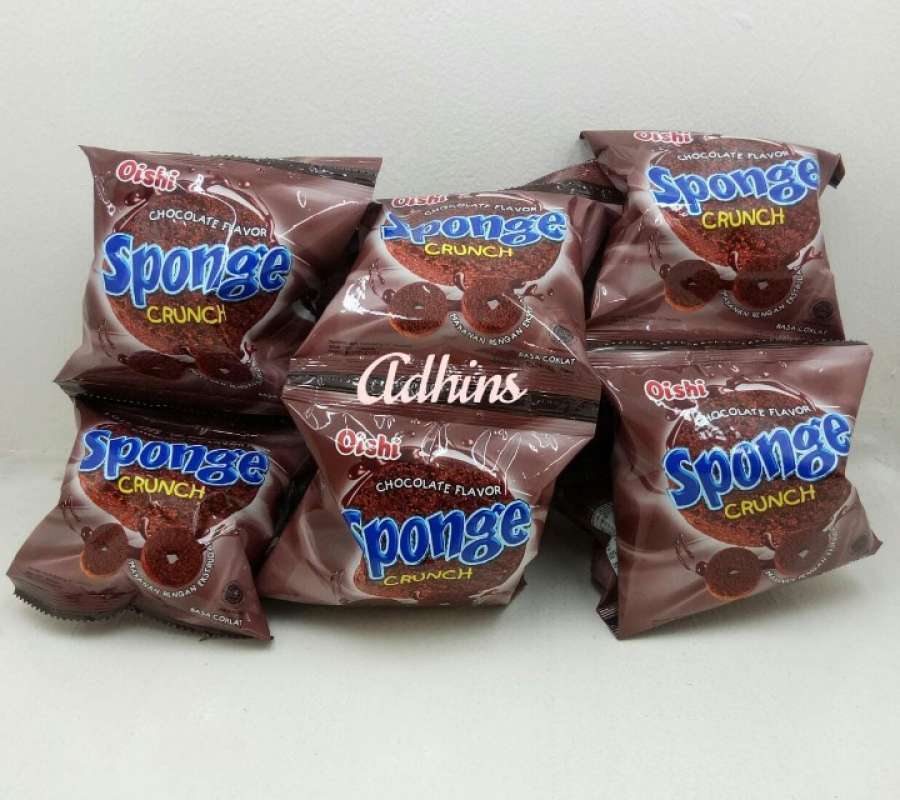 Jual 1 renceng - Oishi Sponge Coklat Snack 9gr [10 pcs] di Seller ...
