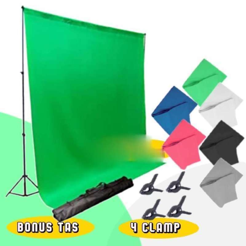 Jual Stand Background 3 Meter / Bracket Green Screen / Tiang Backdrop