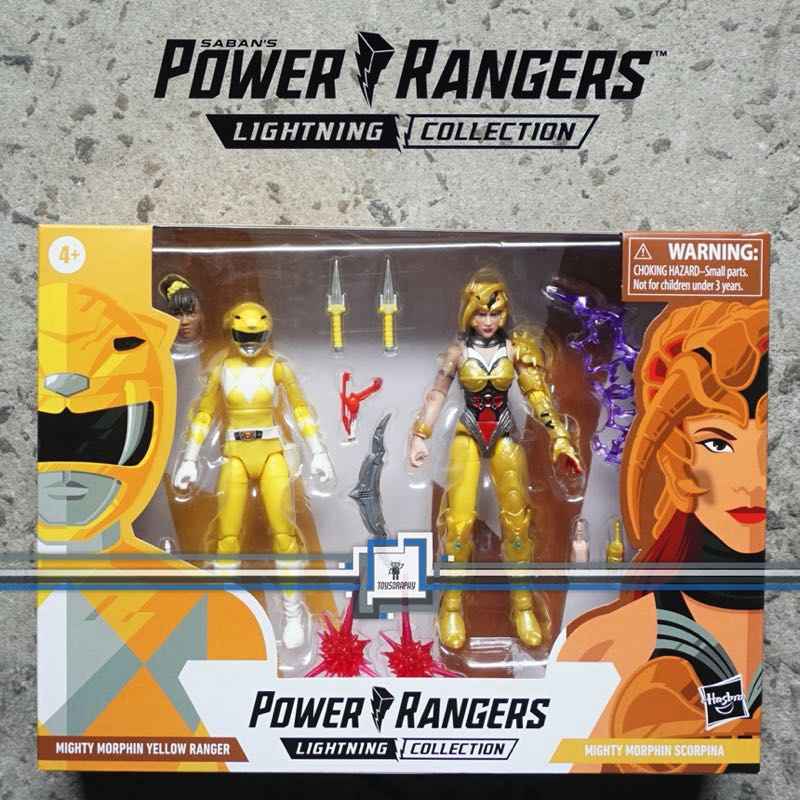 Power Rangers Lightning Collection Mighty Morphin Yellow Ranger Vs Scorpina Action Figure 2 Pack – Kapow Toys
