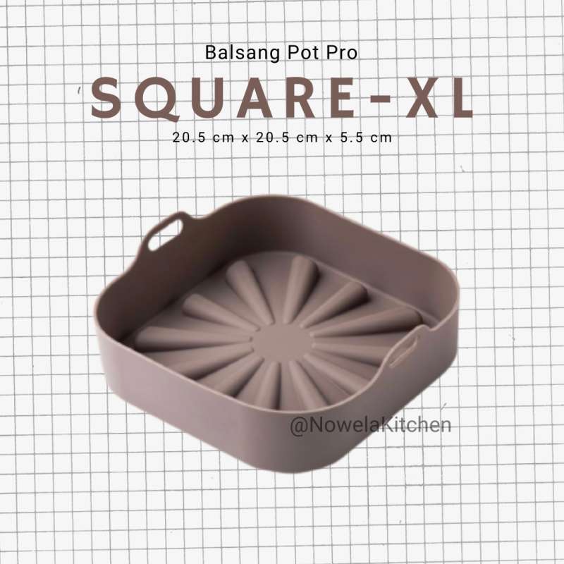 Jual BALSANG POT SQUARE Silicone Air Fryer Pot / Airfryer Silicon Pot