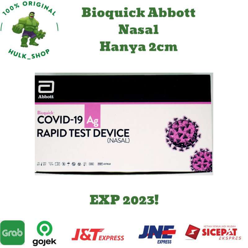 Promo ABBOTT NASAL | New Abbott Bioquick | Swab Covid-19 | 1 Box isi 25 ...