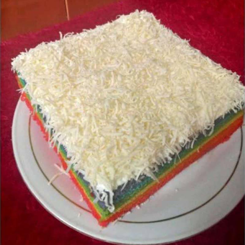 Jual rainbow cake / kue bolu pelangi / jajanan pasar jadul / snack box