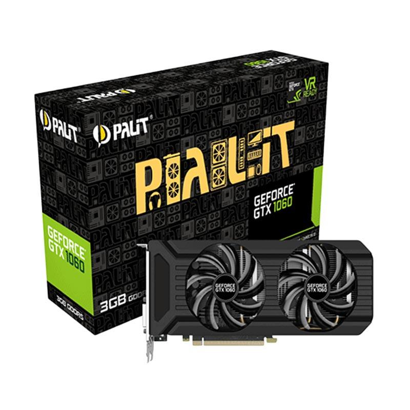 Jual Palit GeForce GTX 1060 Dual Fan Graphic Card [3GB GDDR5/ Nvidia ...