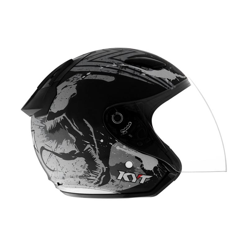 Jual KYT DJ Maru Venom Helm Half Face L Black di Seller ZAHRA SHOP STORE Kota Jakarta Barat