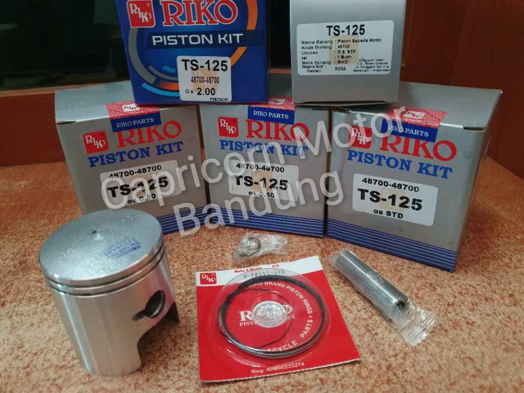 Jual Piston Kit Ts 125 Riko Oversize Std 25 50 75 100 125 150 175 200 ...