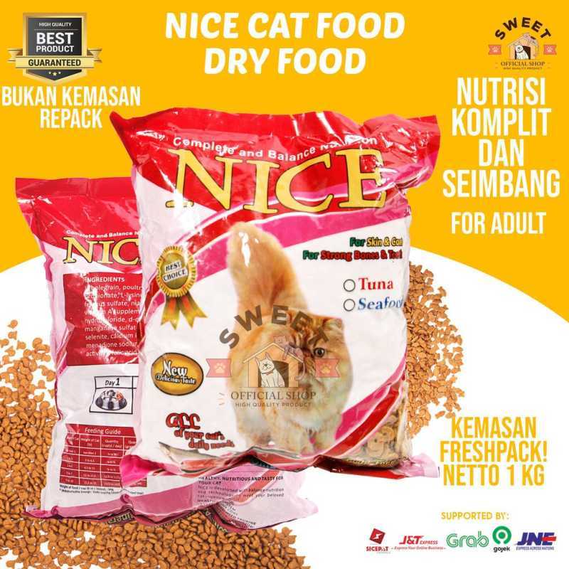 Promo NICE MAKANAN KUCING KERING 1 KG NICE CAT FOOD DRY FOOD 1 KG