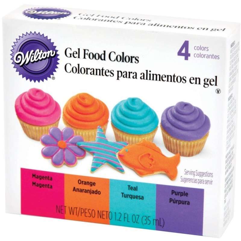 Jual WILTON NEON GEL FOOD COLOR SET PEWARNA MAKANAN KUE FONDANT