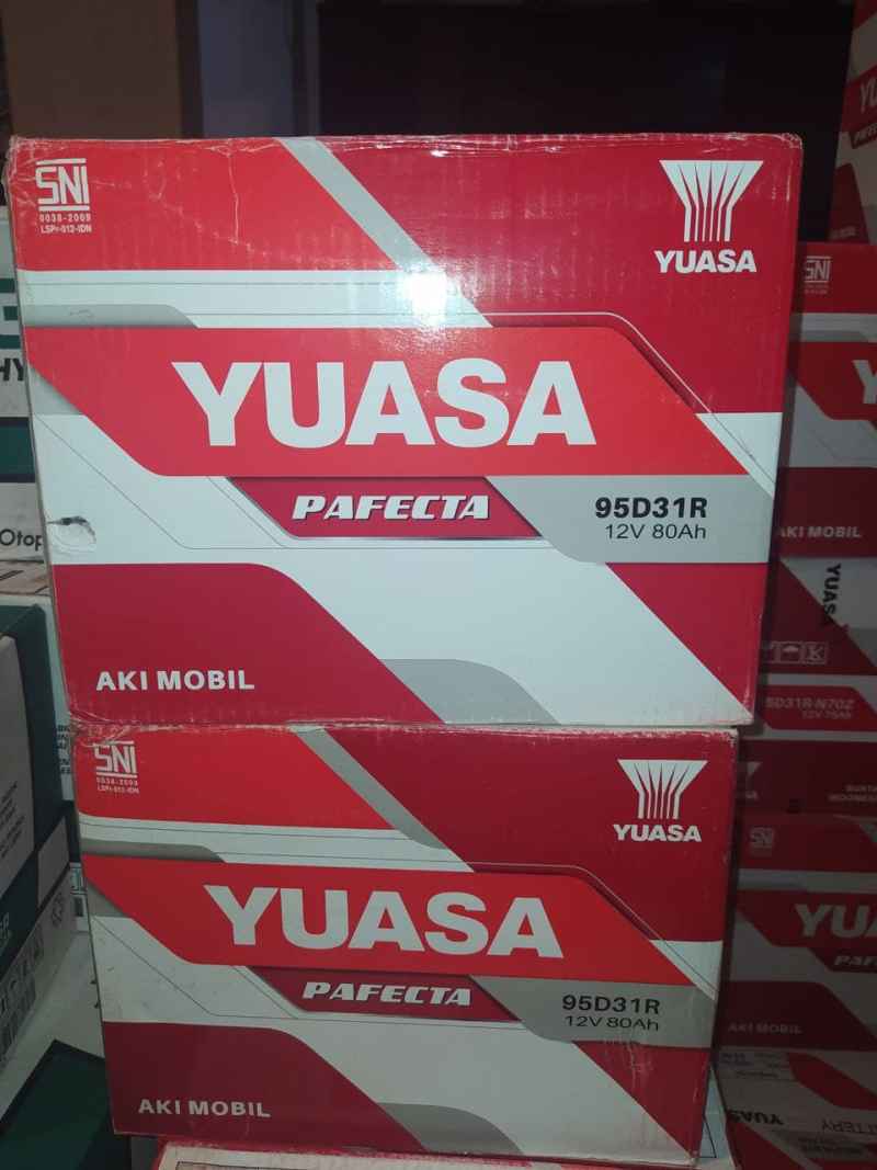 Jual AKI MOBIL FORD RANGER YUASA BASAH 95D31R 12V 80AH di Seller Toko