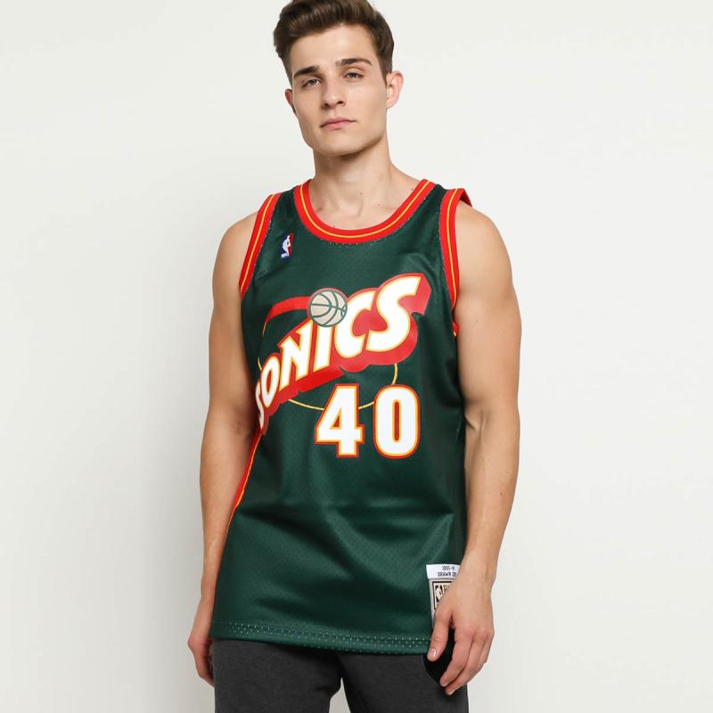 Jual Mitchell & Ness Men NBA Seattle Supersonics Jersey
