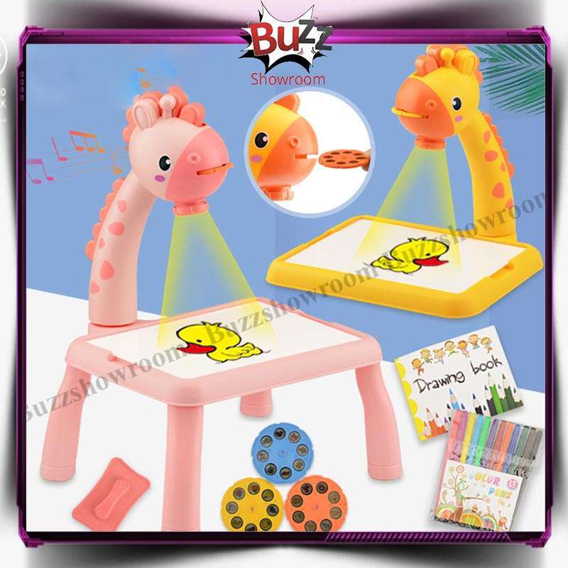 Jual Meja Proyektor Anak Projector Table Gambar Belajar Melukis Mainan ...
