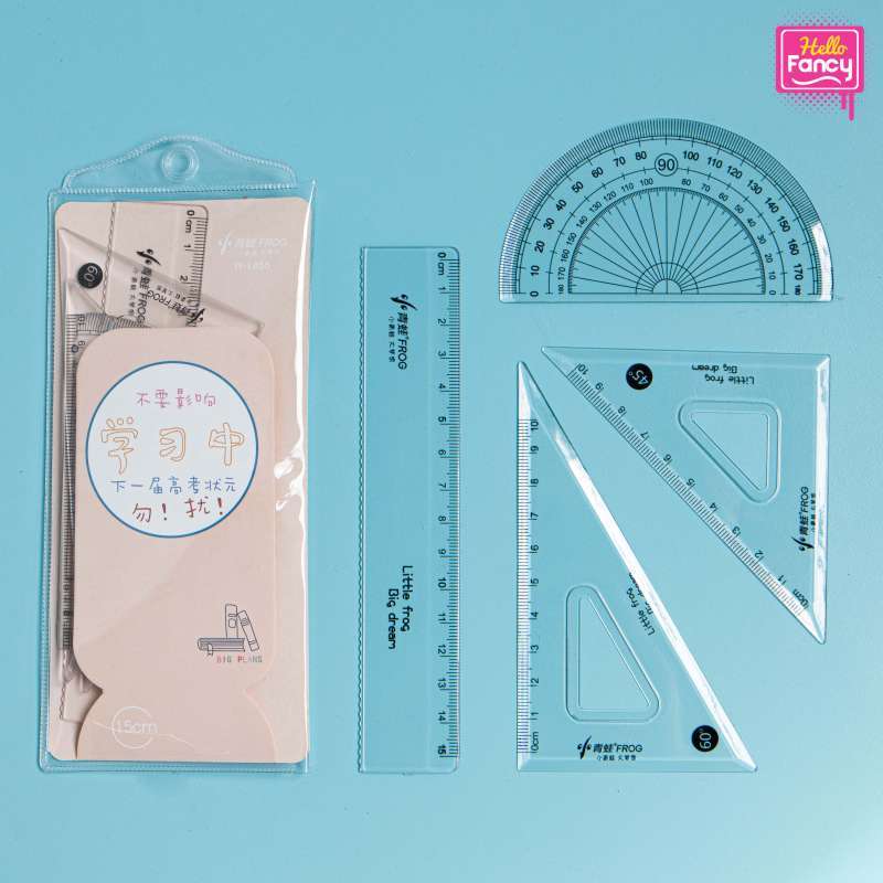 Jual Penggaris Segitiga Busur dan Lurus 15cm / Premium Ruler Anak TY ...