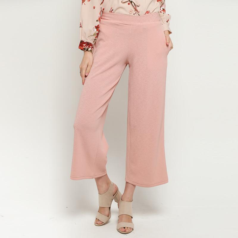 Jual ADA Fashion Motif Polos Celana Kulot Wanita Online