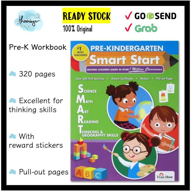 Jual Original Book Smart Start Workbook Evan Moor Pre Kindergarten ...