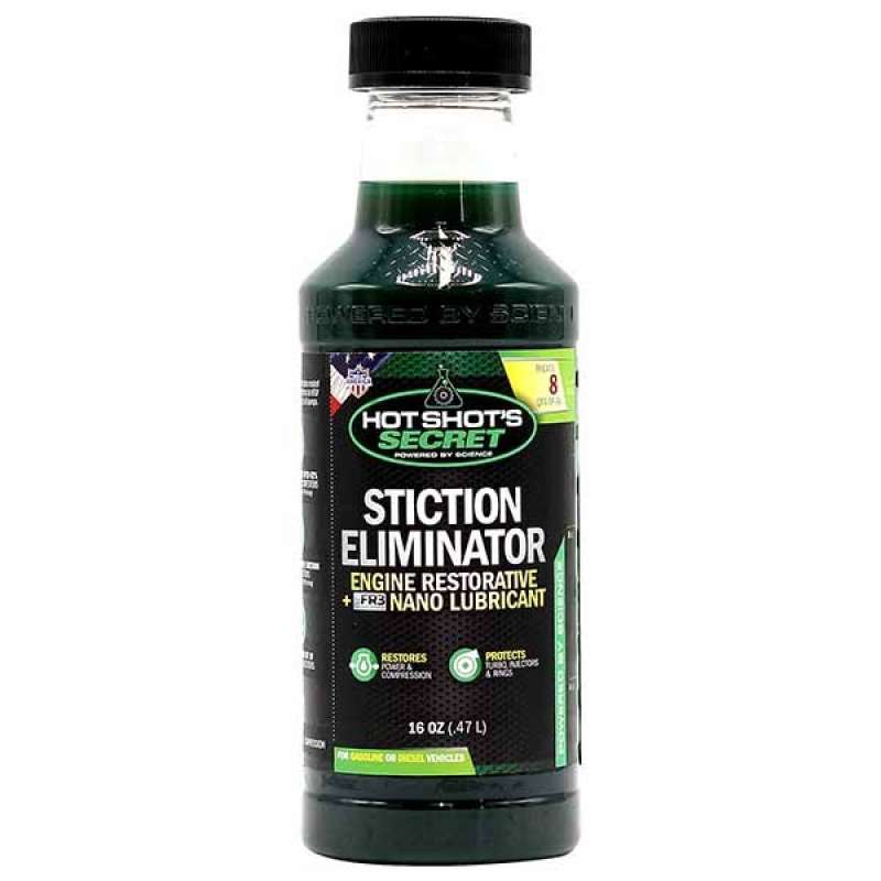 Promo Hotshot's Secret Stiction Eliminator engine flush varnish remover