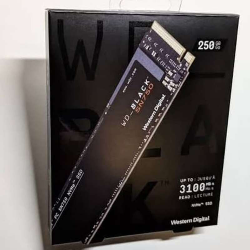 Jual WD BLACK SN750 M 2 2280 NVME 3D NAND TLC PCIe 250GB ReadUpto 3100 jual-wd-black-sn750-m-2-2280-nvme-3d-nand-tlc-pcie-250gb-readupto-3100