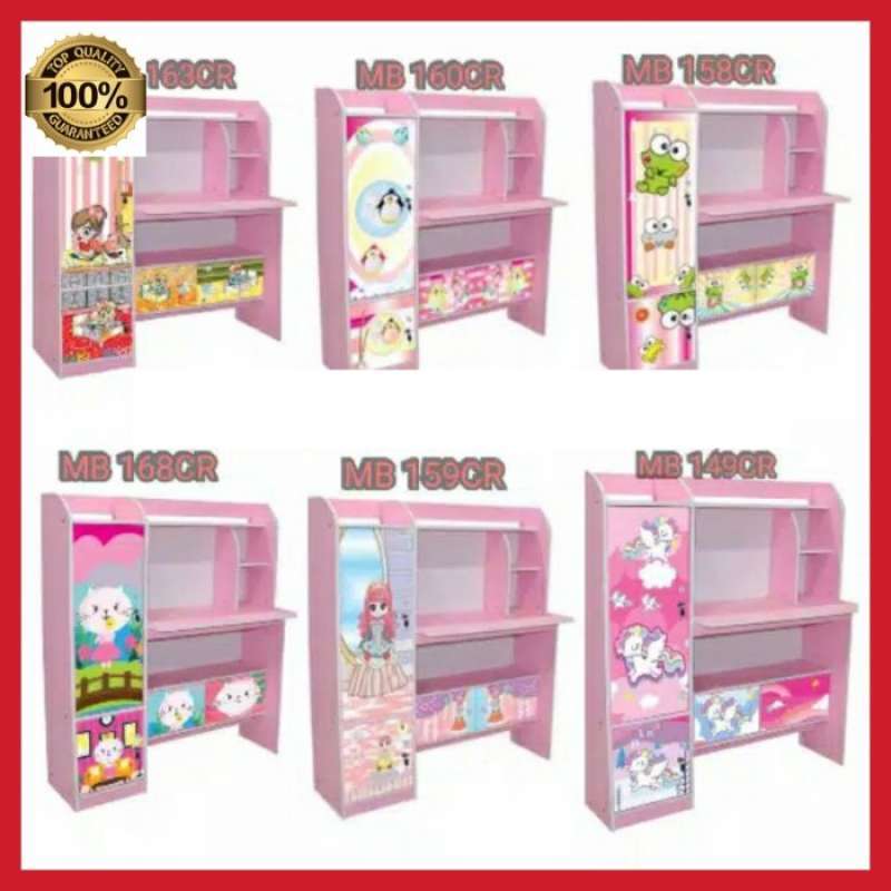 Jual meja belajar anak karakter/perempuan-meja belajar minimalis/kayu