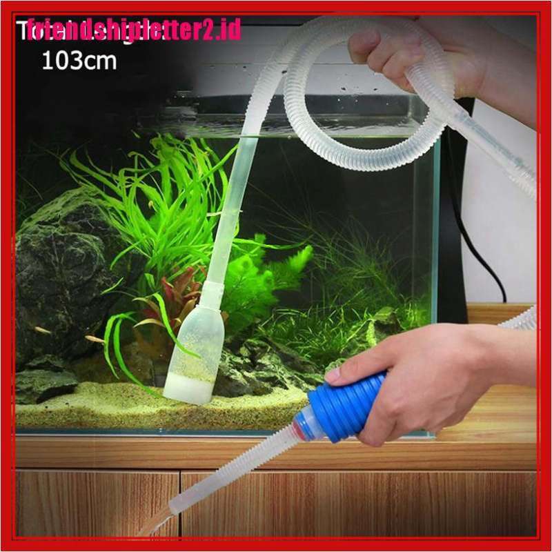Promo New Aquarium Gravel Battery Fish Tank Vacuum Syphon Cleaner Pump Diskon 32 di Seller ALL