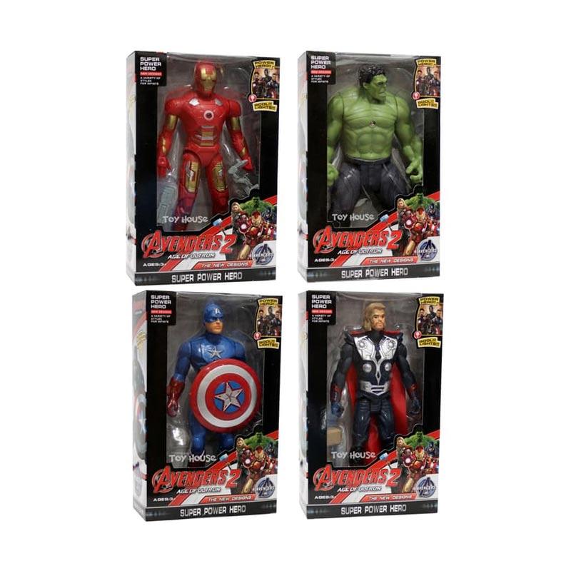 Jual OEM Robot Avenger 2 Of 4 Captain America/ Hulk/ Iron Man/ Thor Set Action Figure di Seller