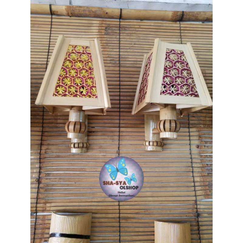 Jual Perlengkapan Rumah Hiasan Rumah Dekorasi Dinding Kap Lampu Segi