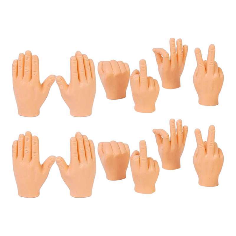 Jual 12x Tiny Hand Finger Puppets with Left Hands and Right Hands