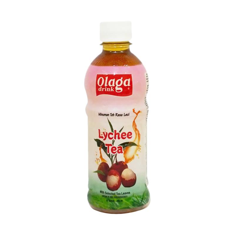 Jual OLAGA Lychee Tea Drink Minuman Teh [350 mL/ Kemasan Botol] di ...
