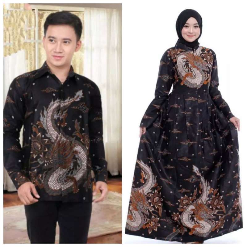 Batik Robe Dragon Promo BATIK COUPLE SOLO- DWI DRAGON SARIMBIT COUPLE BATIK COUPLE MUSLIM ...