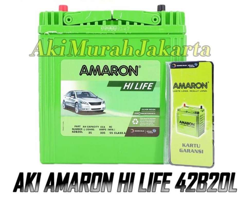 Jual Aki Mobil Datsun Go Ns40zl / 42b20l Amaron Hi-life 12v / 35ah Di