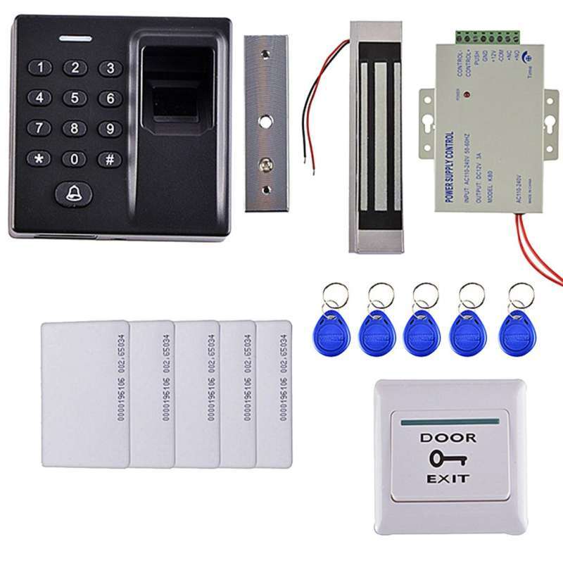 Jual Door Access Control System Kits Set Fingerprint Card Entry Control ...