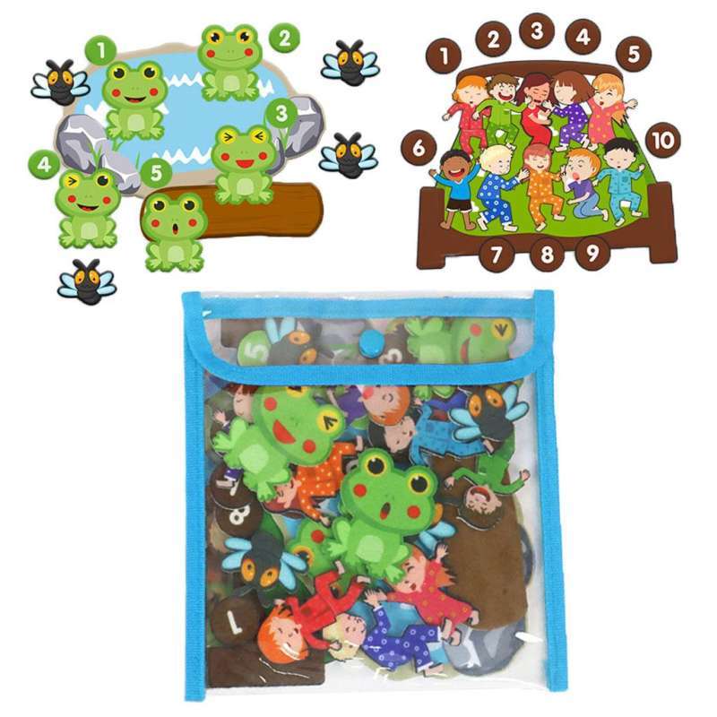 Jual Felt Story Board Children Storytelling Teaching Storyboard Figures