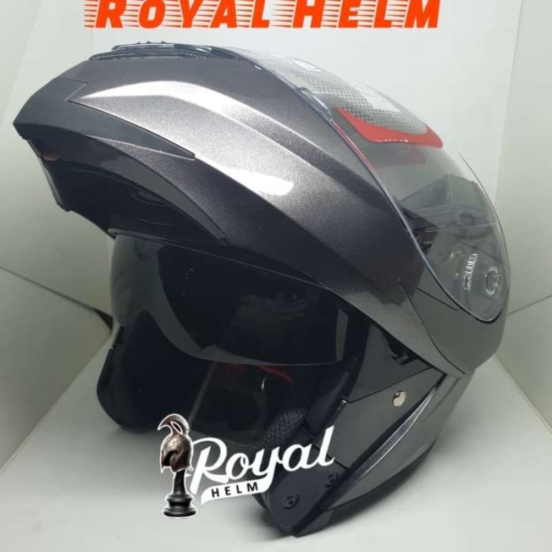 Jual Premium Helm KYT RRX Modular Full Face Gunmetal fullface Double