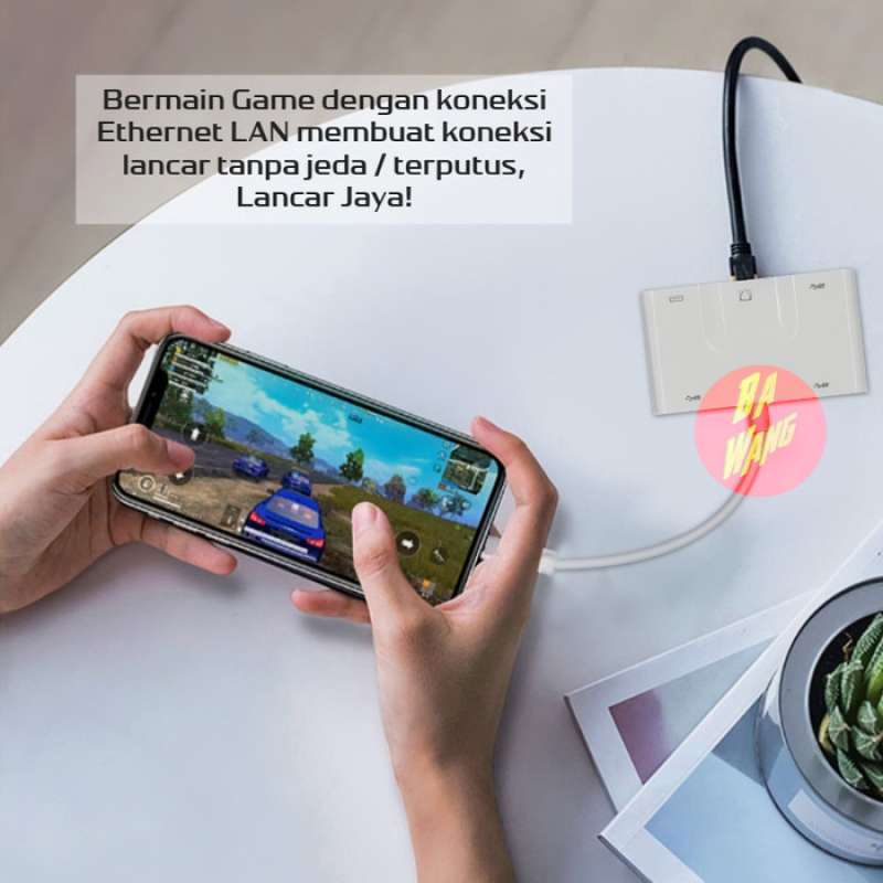 Jual Lightning 5in1 Lan Usb Otg Hub Charging iPhone iPad