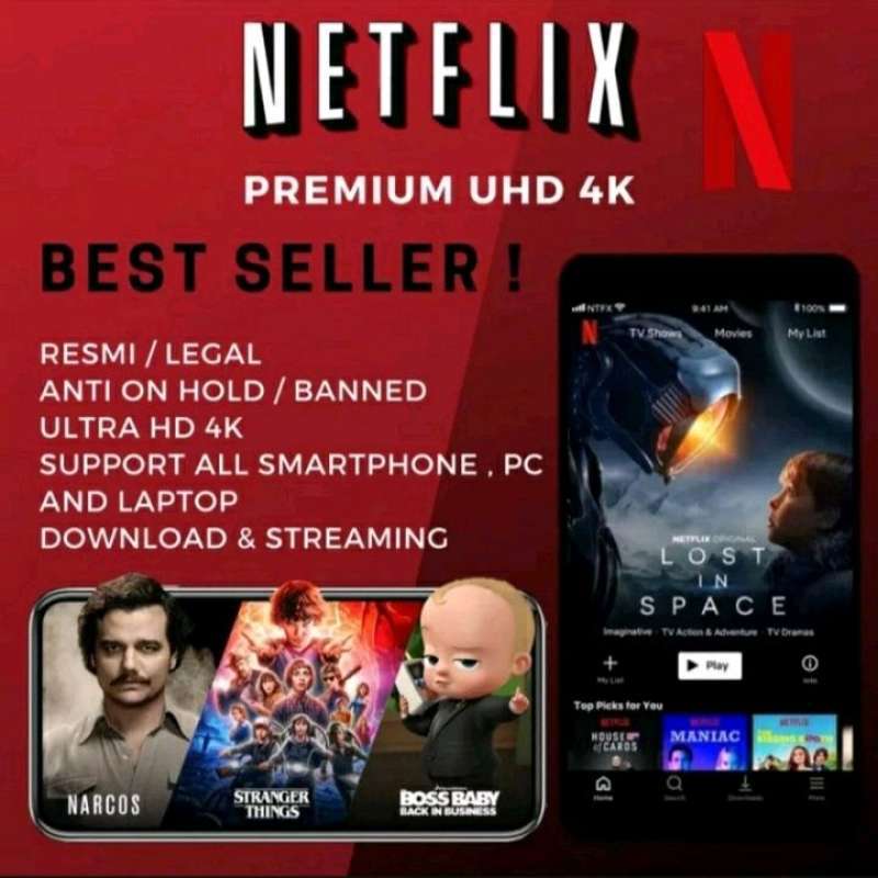 Jual NETFLIX PREMIUM di Seller Layif - Gambir, Kota Jakarta Pusat | Blibli