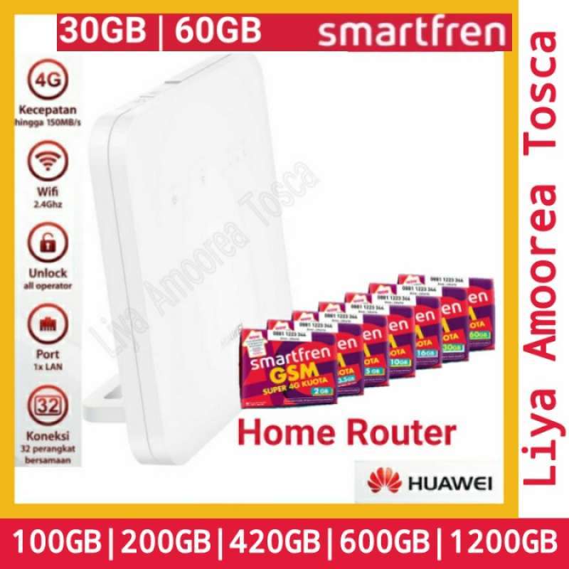 Jual Home Router Smartfren 4G MiFi Modem WiFi Huawei B312 Unlock Free ...