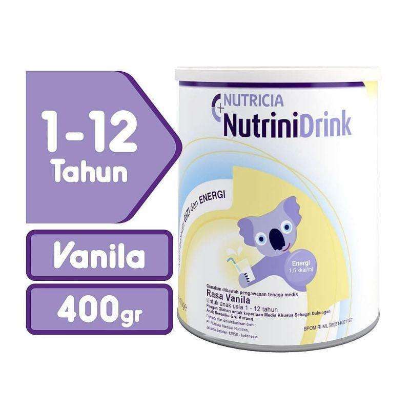 Promo Susu Nutricia Nutrinidrink 400 gr 1 sampai 12 tahun penambah