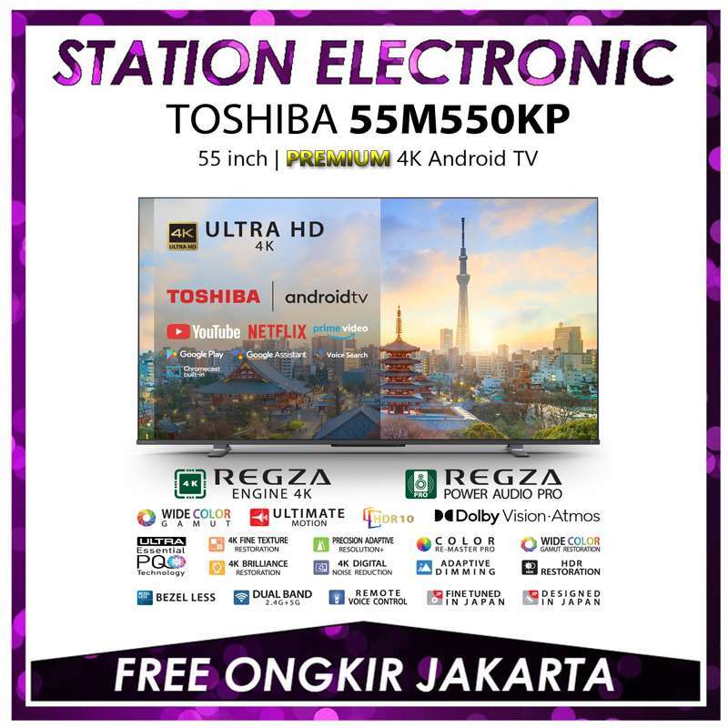 Jual Toshiba 55m550 Premium 4k Uhd Smart Android Tv 55 Inch 55m550kp Di ...