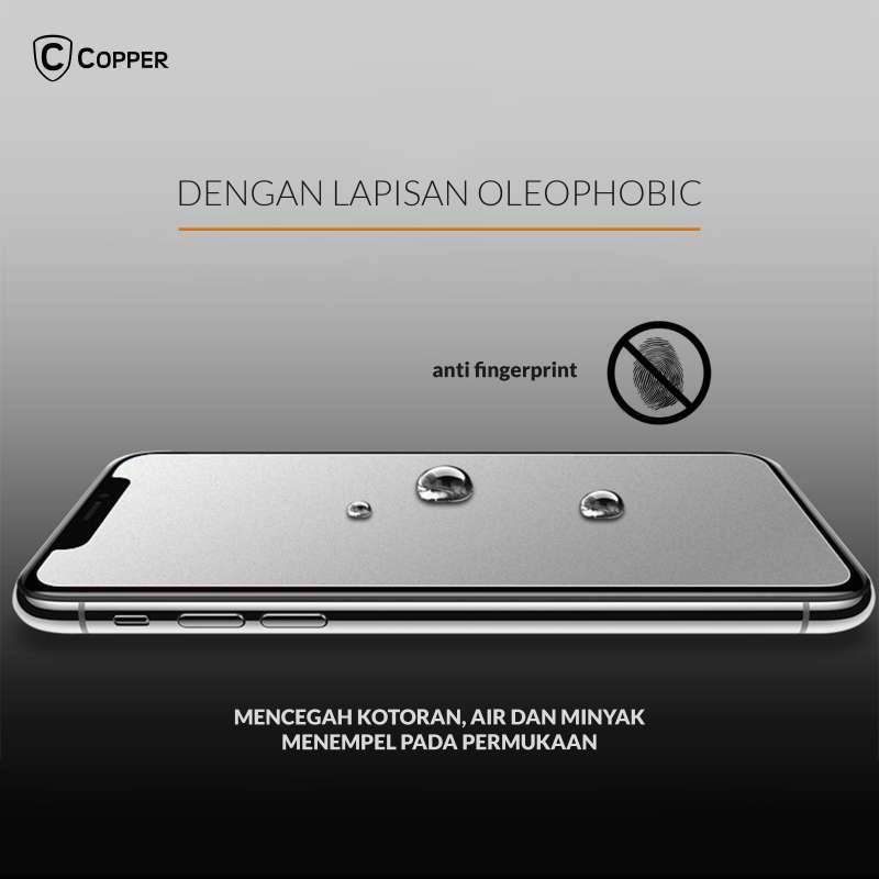 Promo Samsung M30s - Copper Tempered Glass Full Glue Anti Glare - Matte ...