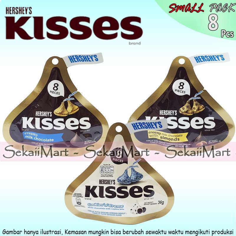 Jual HERSHEY'S KISSES Small Pack isi 8 pcs All Variant HERSHEYS Kiss