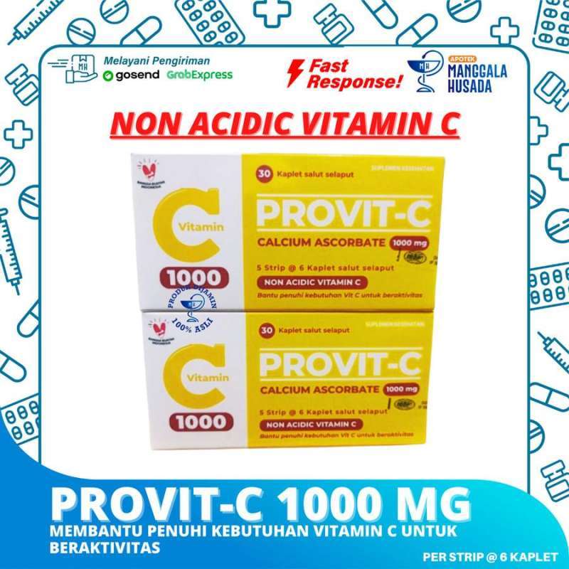 Jual PROVITC 1000 MG PER STRIP 6 KAPLET di Seller APOTEK MANGGALA