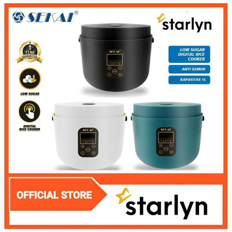 Jual SEKAI MAGIC COM RICE COOKER DIGITAL LOW SUGAR KARBO 1 LITER CMW