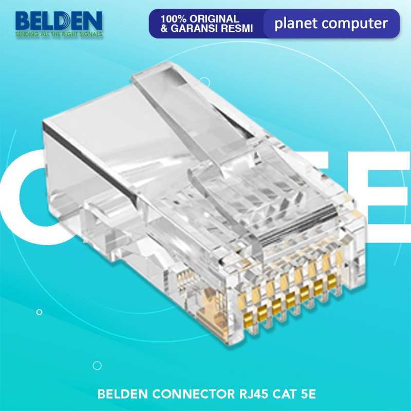 Jual Belden Connector UTP/LAN RJ45 Cat 5e Original per 50 pcs di Seller ...