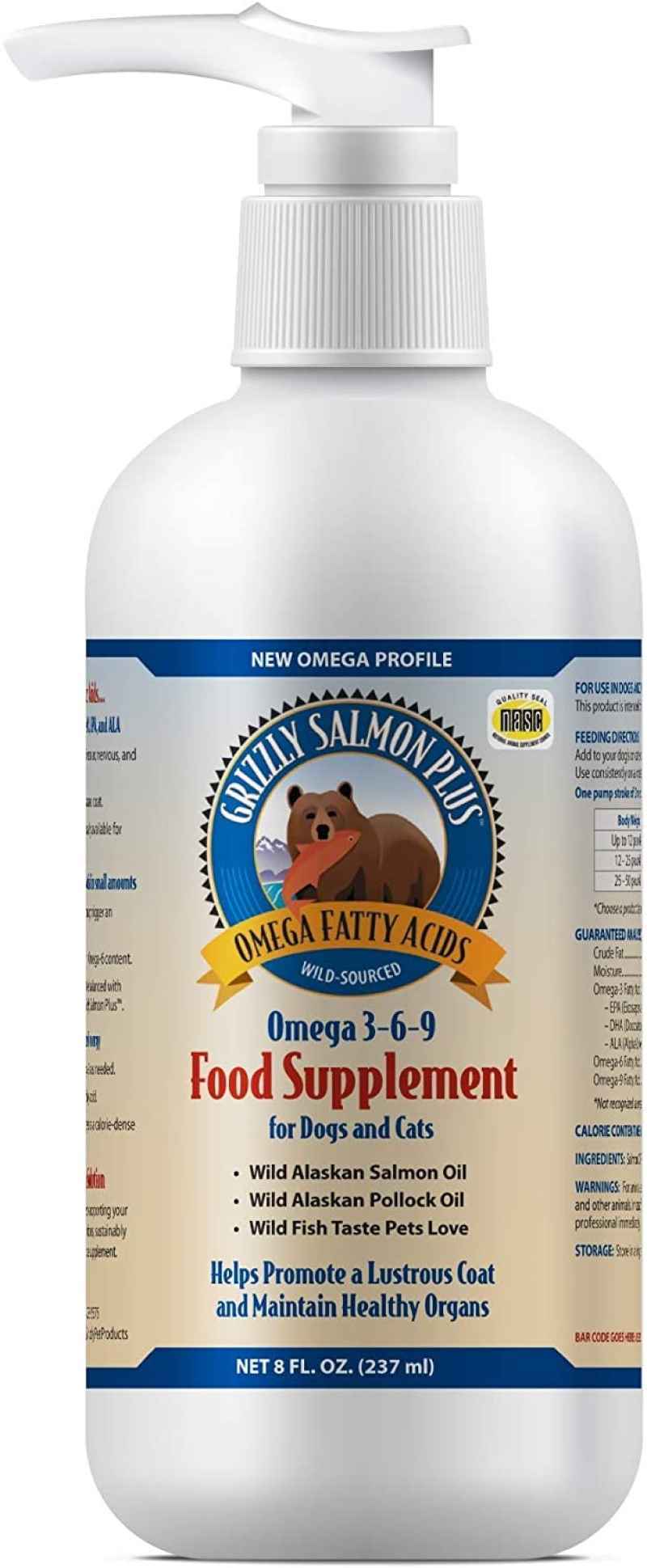 Jual Vitamin Grizzly Salmon Plus Omega Fatty Acids Food Supplement di