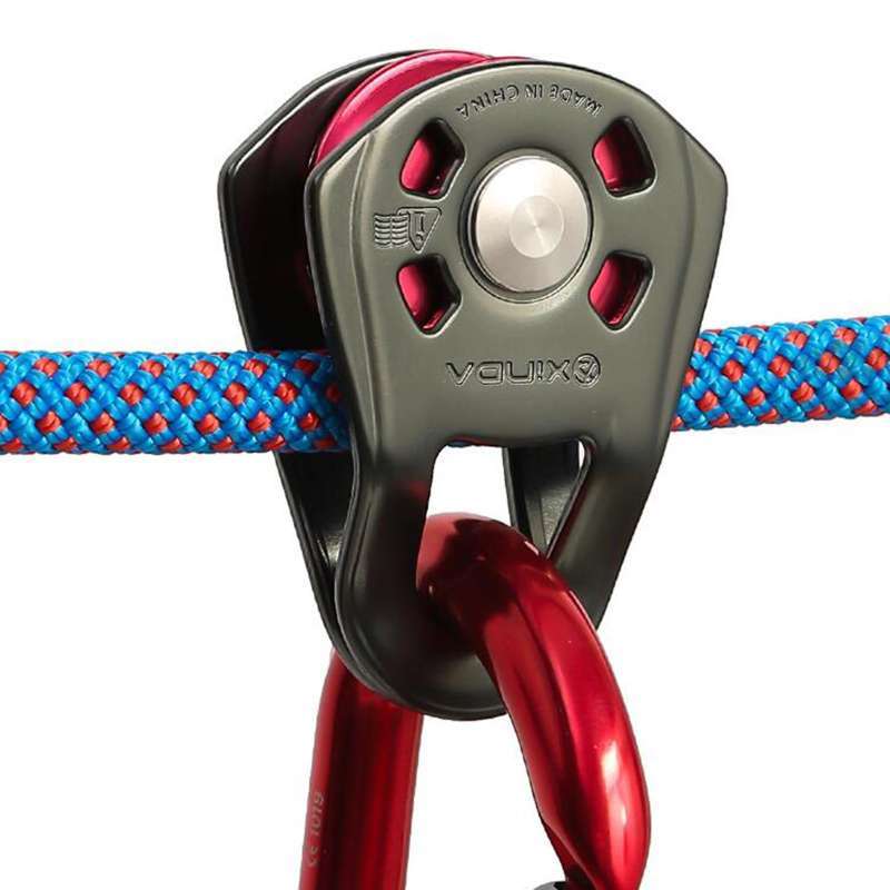 Promo Single Sheave Mechanical Climbing Pulley for Mountaineering Hitch