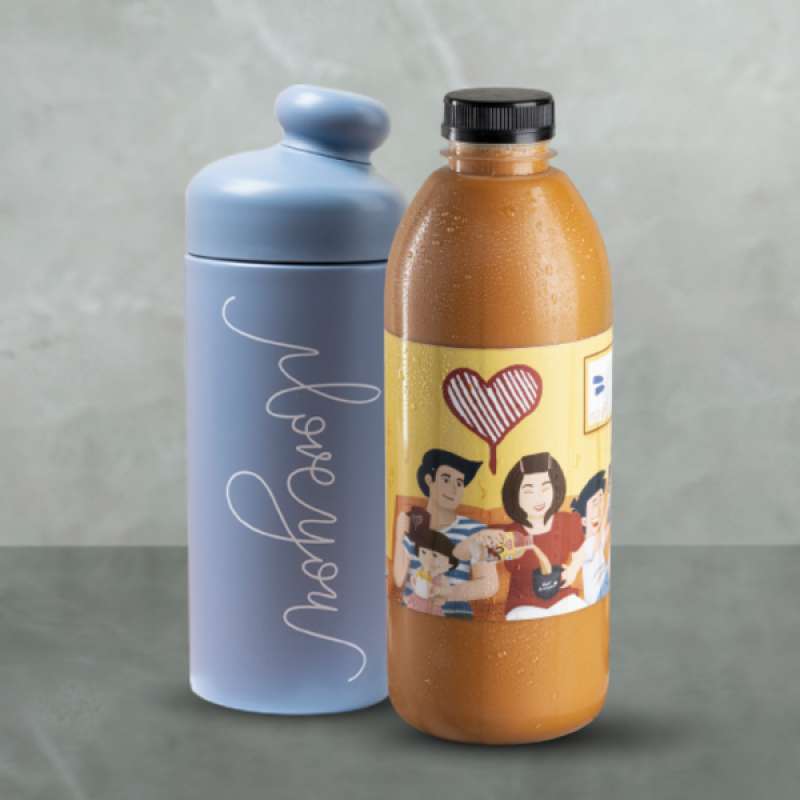 Jual Kopi Kenangan Bundle Kenangan Fitri Straw Tumbler Baby Blue