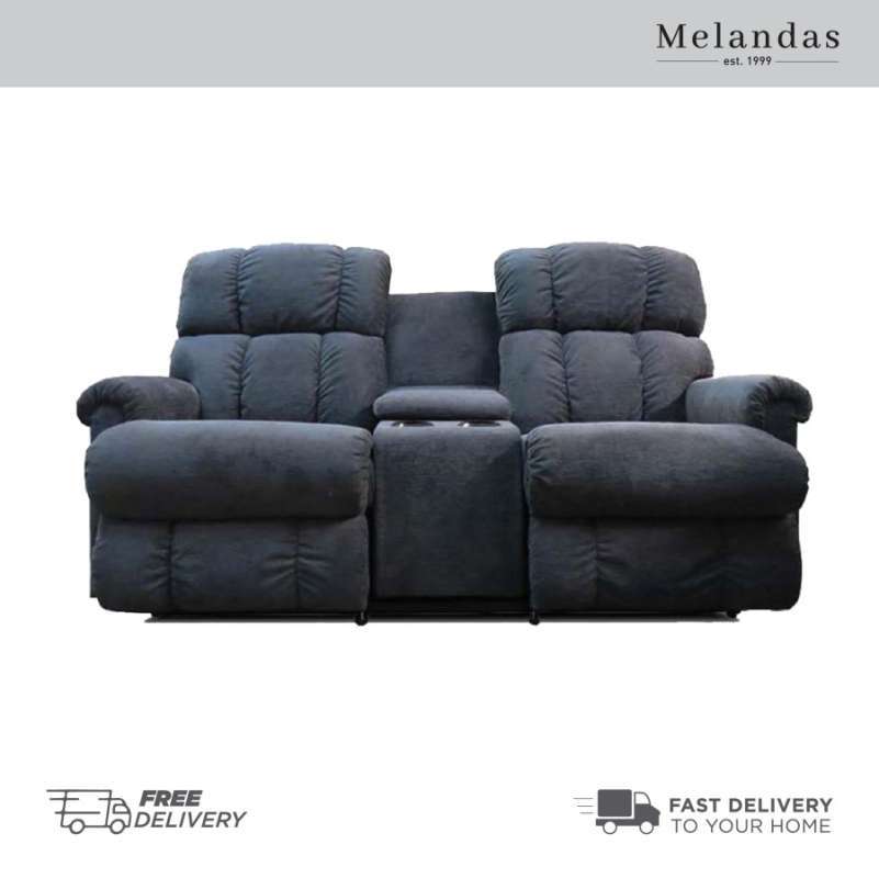 Jual Sofa LaZBoy Premium Fabric Recliner Pinnacle Loveseat with Console Lead di Seller