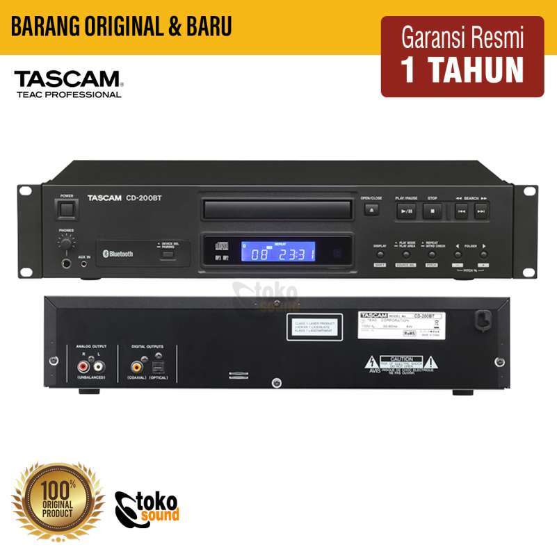 Jual Tascam CD200BT Professional CD Player with Bluetooth Receiver di