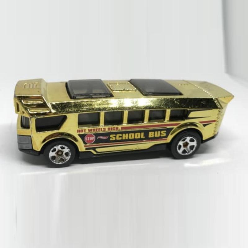 Jual Hot Wheels High School Bus Die Cast Gold Chrome [Koleksi Pribadi
