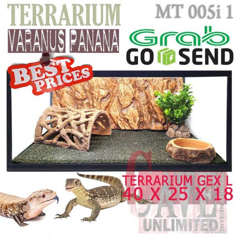 Promo MT005I FULL SET KANDANG AQUARIUM TERRARIUM GEX L LOW CEPER