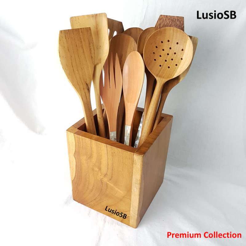 Promo Tempat Spatula JUMBO / Tempat Sutil Kayu / Tempat Sodet Kayu