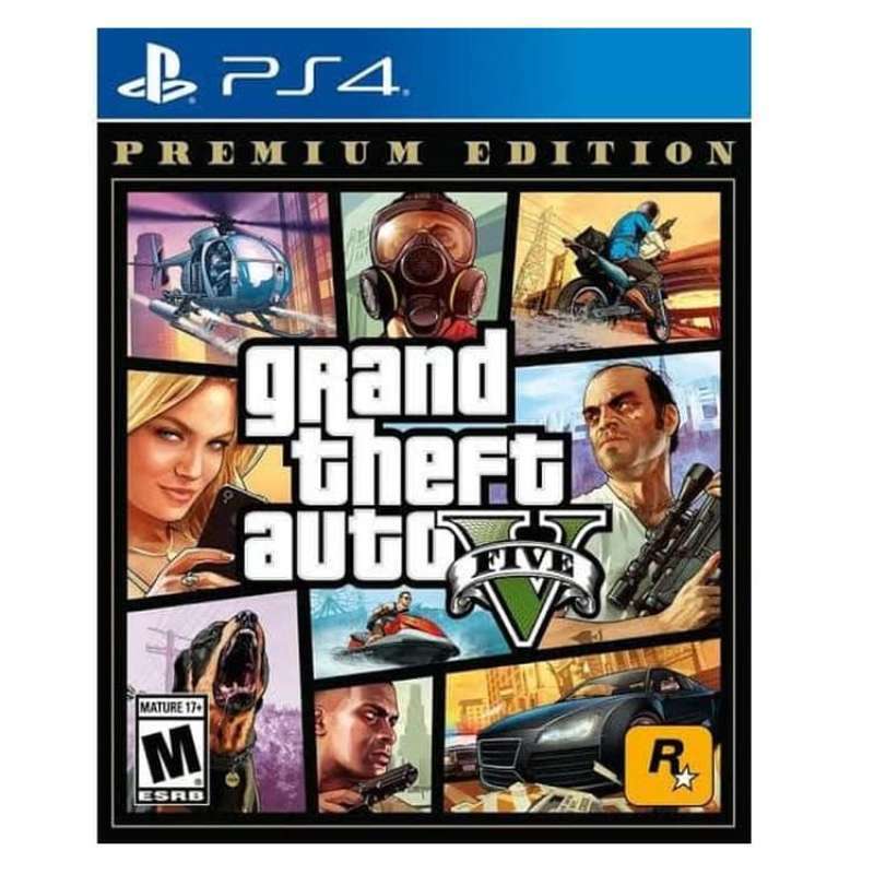 Jual Grand Theft Auto V Premium Edition Game PS4 (R1) GTA V di Seller