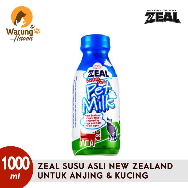 Jual ZEAL Lactose Free Pet Milk Susu Hewan [1000 mL] di Seller Warung